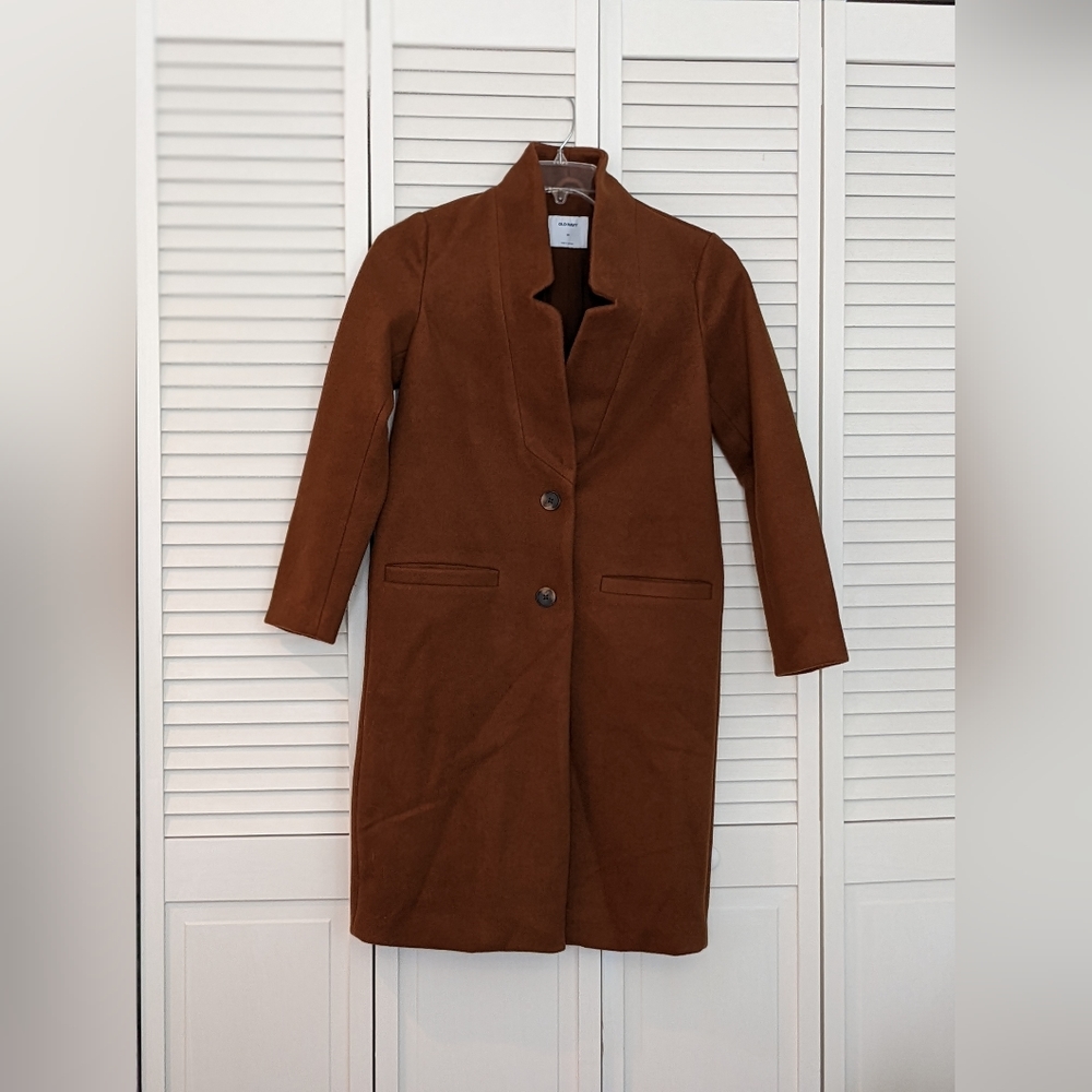 Old Navy Soft Brushed Funnel Neck Coat